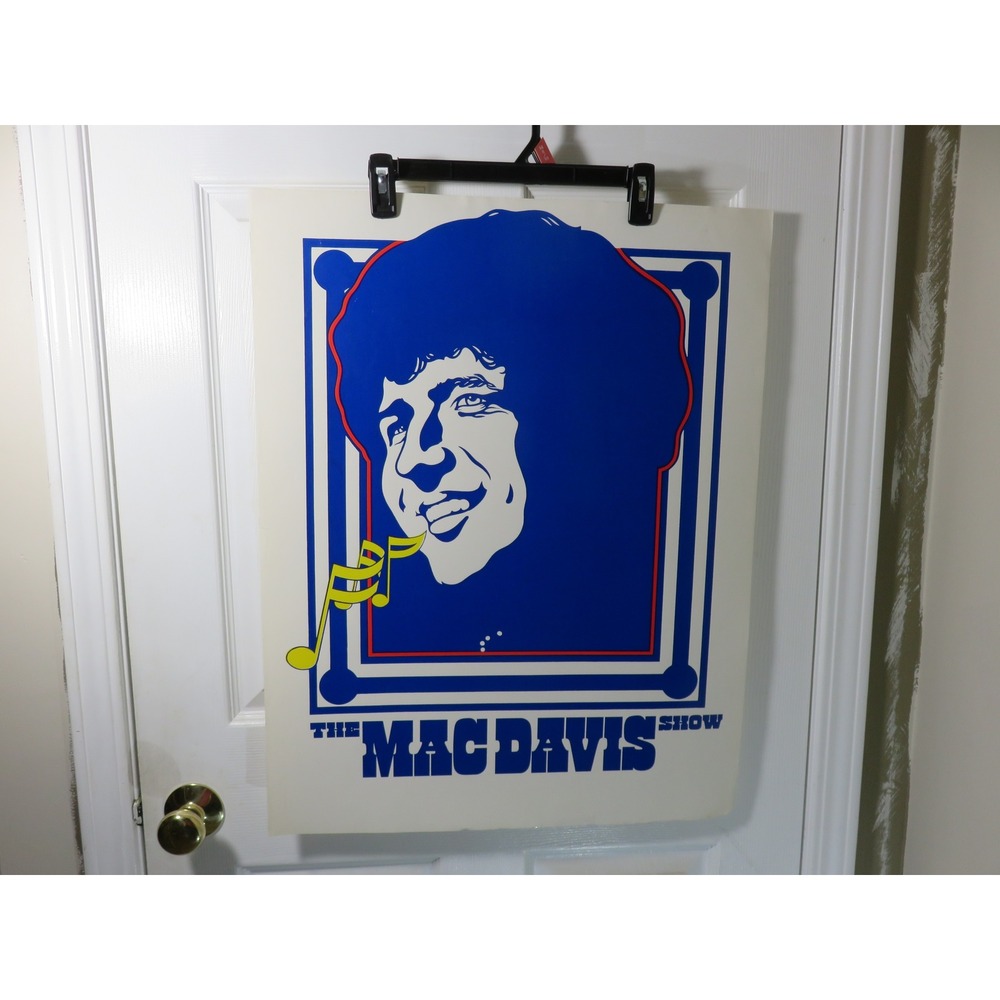 Vtg The Mac Davis Show Poster 1974-6 TV Variety Music Silk Screen Pop Art